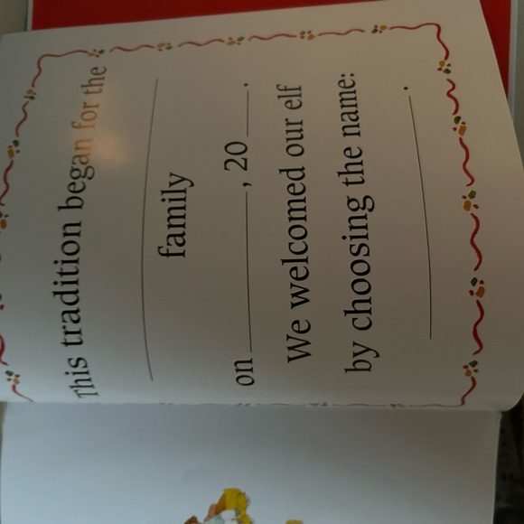 Elf on the shelf book (only). Written inside front cover… - Picture 3 of 3